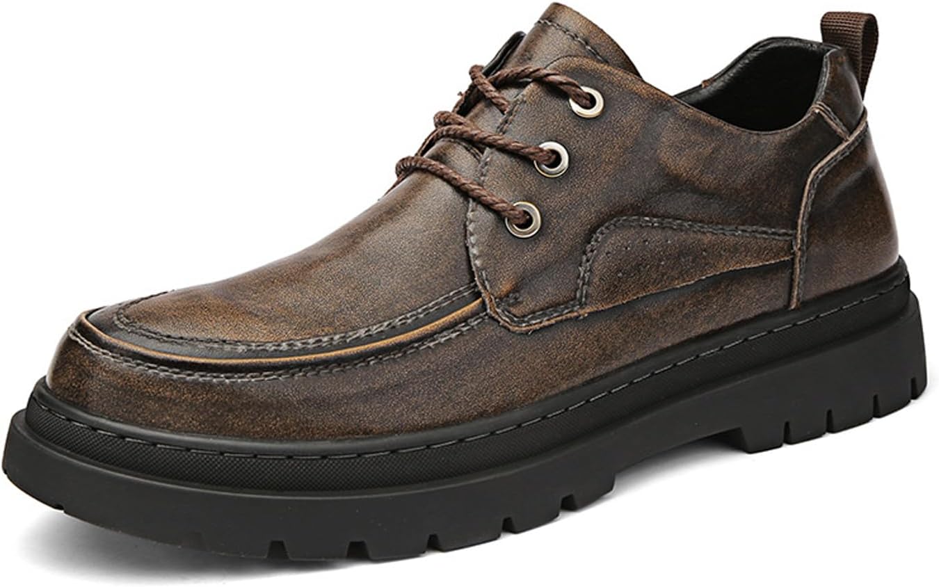 Мужские кожаные массивные броги-оксфорды на платформе с круглым носком, повышенной подошвой, противоскользящие, с шнуровкой, для делового и формального стиля Fifilapin, коричневый
Мужские кожаные массивные броги-оксфорды на платформе с круглым носком, повышенной подошвой, противоскользящие, с шнуровкой, для делового и формального стиля Fifilapin, коричневый