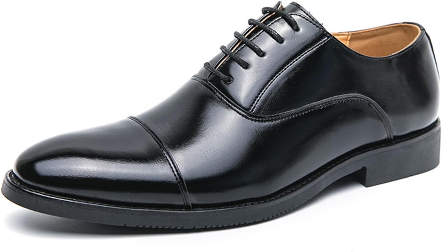 Мужские классические оксфорды KYOESCAI на шнуровке с противоскользящей резиновой подошвой, удобные деловые туфли дерби для мужчин, черный
Мужские классические оксфорды KYOESCAI на шнуровке с противоскользящей резиновой подошвой, удобные деловые туфли дерби для мужчин, черный