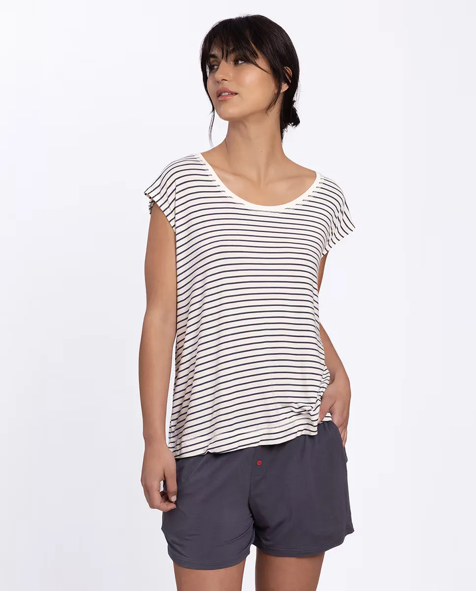 Женская короткая пижама с модальным принтом Punto Blanco, синий
Женская короткая пижама с модальным принтом Punto Blanco, синий