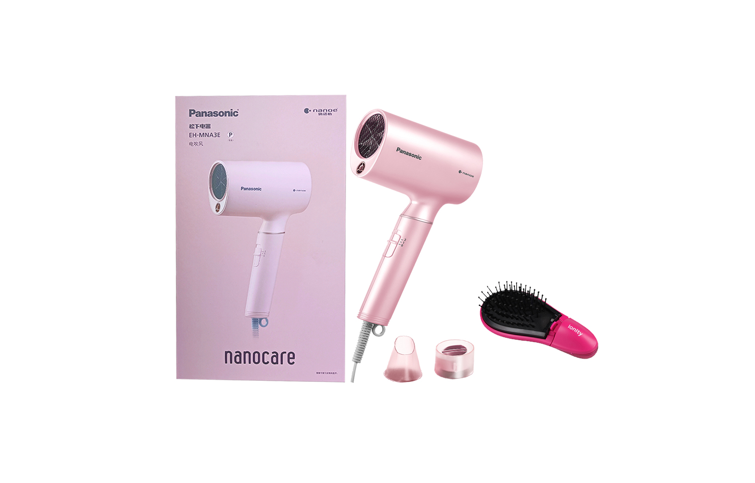 Фен для волос 1800W Высокая мощность Nanyi EH-MNA3E Panasonic, Cherry Blossom Pink+Panasonic Negative Ion Brush
Фен для волос 1800W Высокая мощность Nanyi EH-MNA3E Panasonic, Cherry Blossom Pink+Panasonic Negative Ion Brush