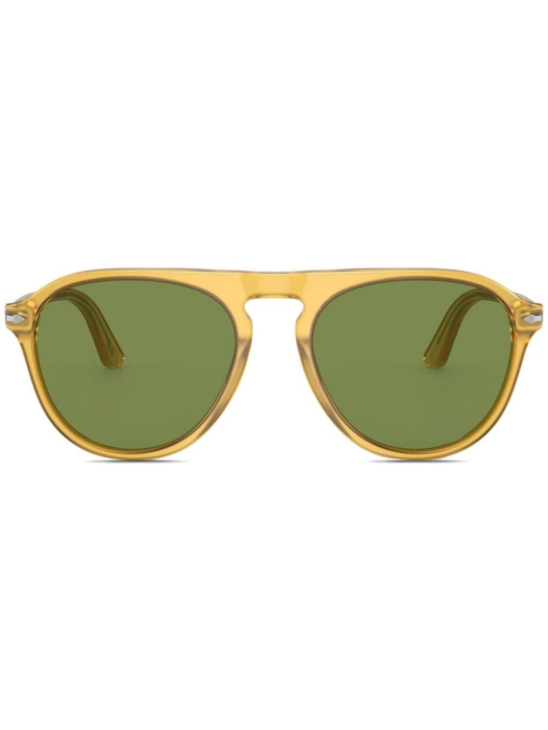 Солнцезащитные очки в круглой оправе Persol, желтый 
Солнцезащитные очки в круглой оправе Persol, желтый