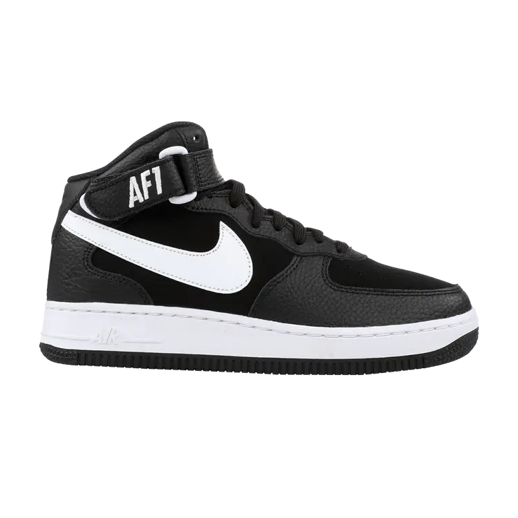 Кроссовки Nike Air Force 1 Mid GS, черный 
Кроссовки Nike Air Force 1 Mid GS, черный