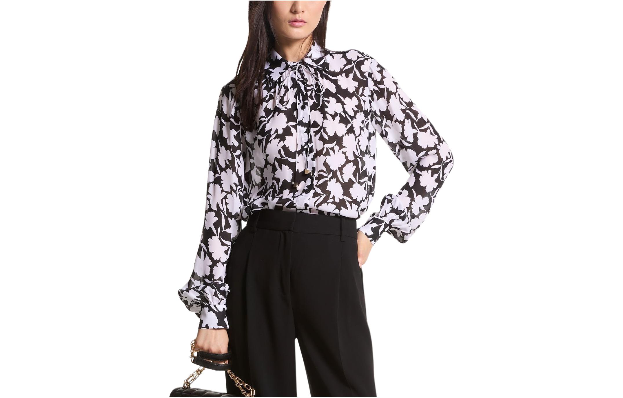 Michael блуза с длинным рукавом и цветочным принтом MICHAEL KORS, черный
Michael блуза с длинным рукавом и цветочным принтом MICHAEL KORS, черный