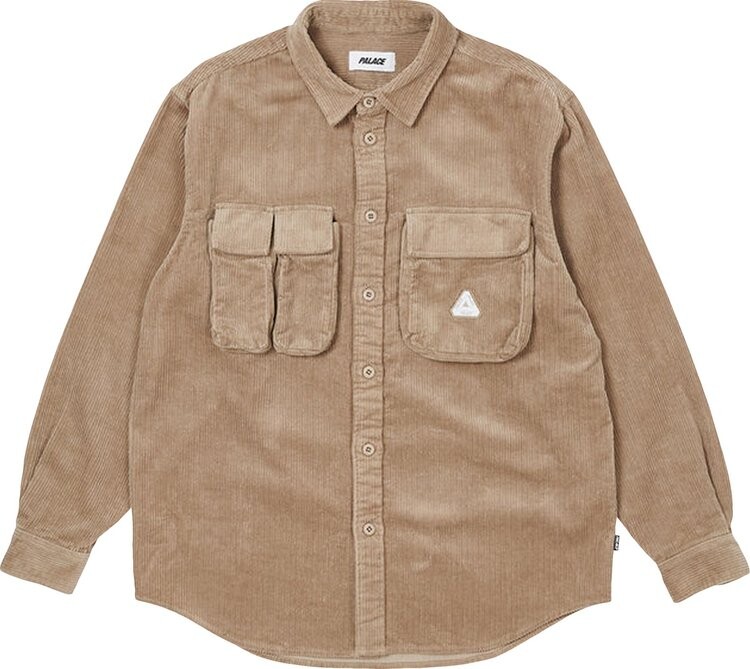 Рубашка Palace Cargo Cord Shirt 'Stone', коричневый 
Рубашка Palace Cargo Cord Shirt 'Stone', коричневый