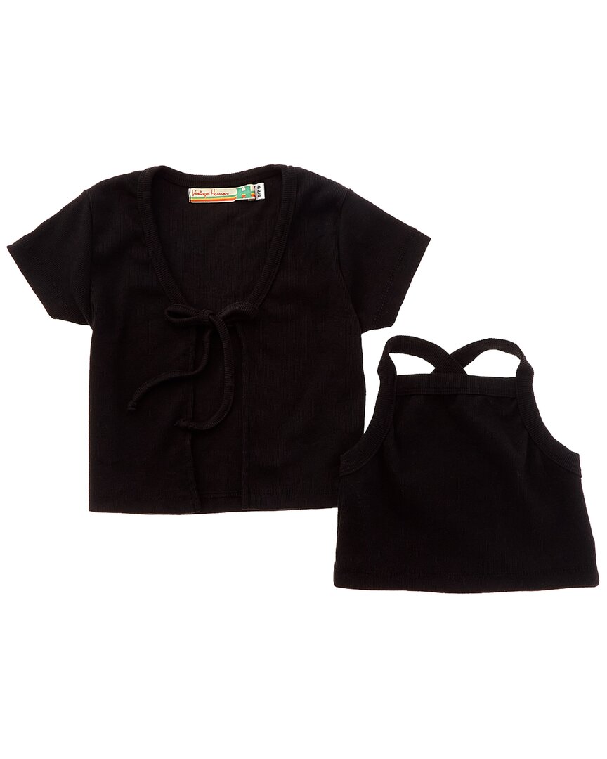 Комплект из 2 предметов: майка и кардиган в винтажном стиле «Гавана» Vintage Havana, черный
Комплект из 2 предметов: майка и кардиган в винтажном стиле «Гавана» Vintage Havana, черный