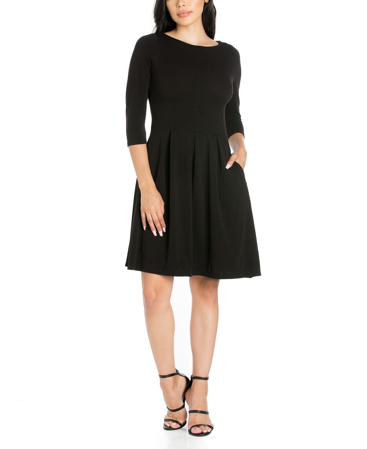 Женское платье perfect fit с расклешенными карманами 24seven Comfort Apparel, черный
Женское платье perfect fit с расклешенными карманами 24seven Comfort Apparel, черный