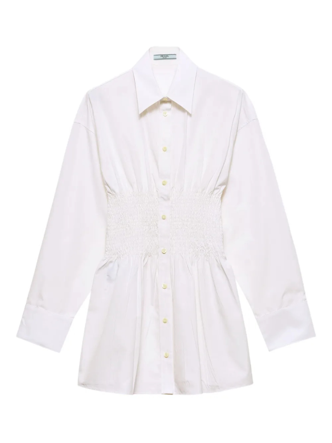 Поплиновая рубашка Prada, белый
Поплиновая рубашка Prada, белый