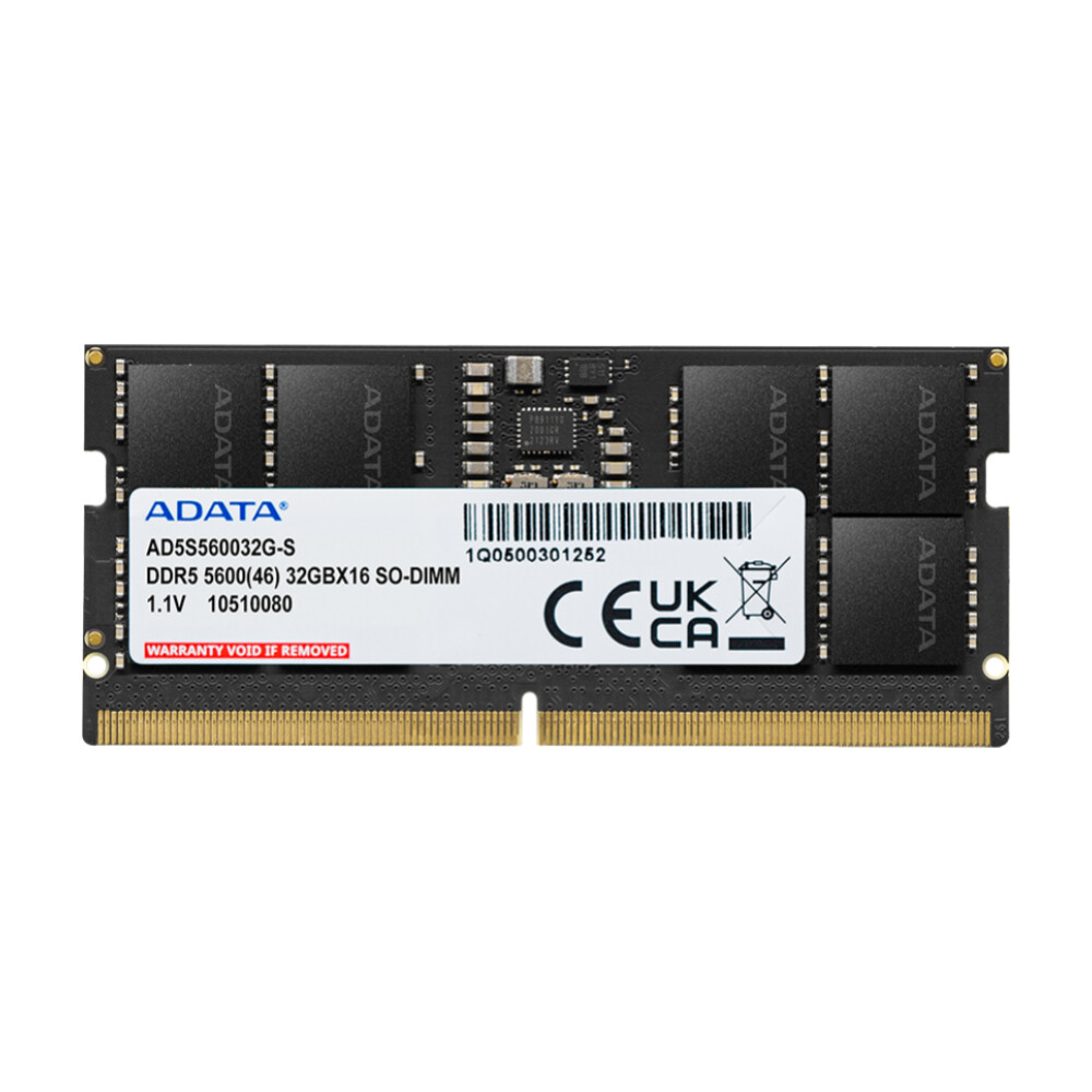 Оперативная память Adata Premier, 32 Гб DDR5 (1x32 Гб), 5600 МГц, AD5S560032G-S, черный
Оперативная память Adata Premier, 32 Гб DDR5 (1x32 Гб), 5600 МГц, AD5S560032G-S, черный