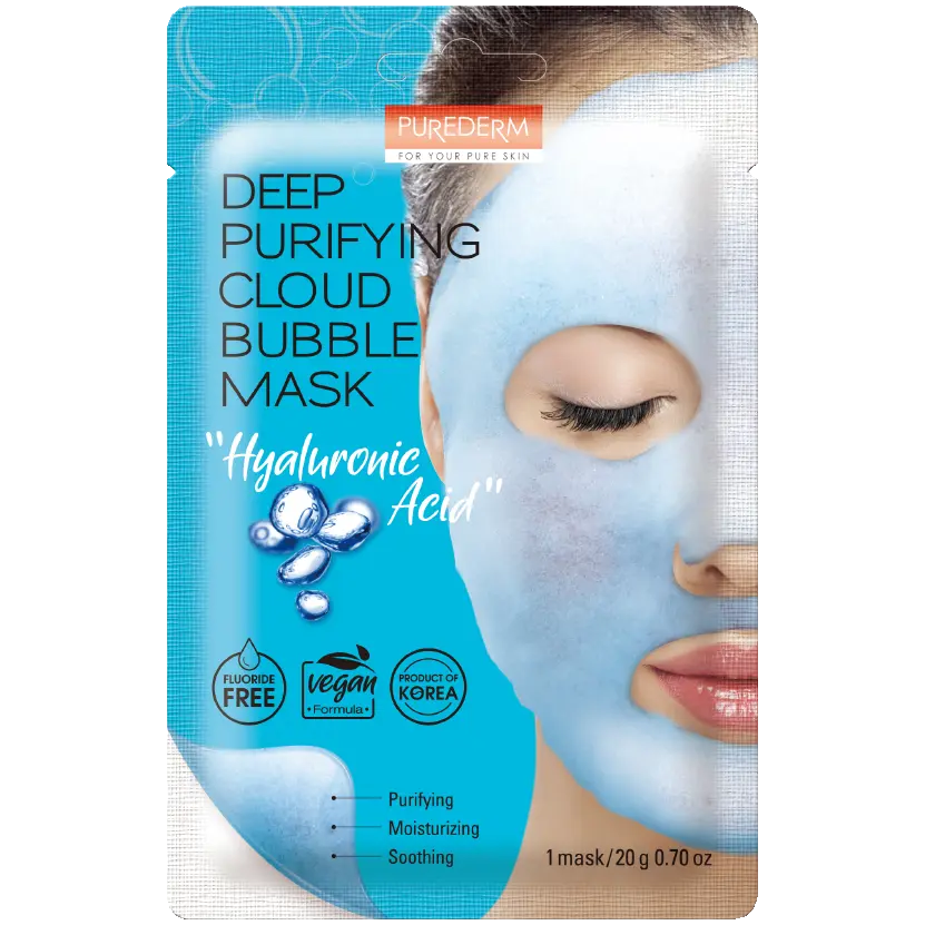 Purederm Bubble маска для лица с гиалуроновой кислотой, 25 г
Purederm Bubble маска для лица с гиалуроновой кислотой, 25 г