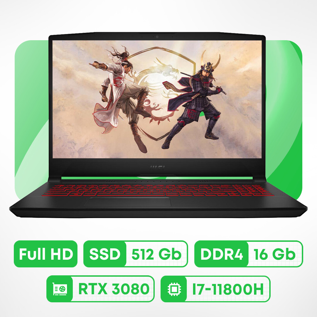 Игровой ноутбук MSI Katana GF66-11UG, 15.6'', 16 ГБ/ 512 ГБ, i7-11800H, RTX 3070, черный, английская клавиатура
Игровой ноутбук MSI Katana GF66-11UG, 15.6'', 16 ГБ/ 512 ГБ, i7-11800H, RTX 3070, черный, английская клавиатура
