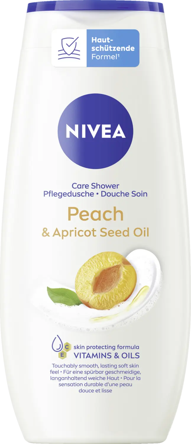 Гель для душа NIVEA Pflegedusche Peach & Apricot Seed Oil
Гель для душа NIVEA Pflegedusche Peach & Apricot Seed Oil