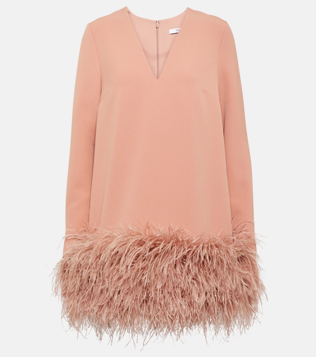 Креповое мини-платье aleannah с отделкой перьями Safiyaa, розовый
Креповое мини-платье aleannah с отделкой перьями Safiyaa, розовый