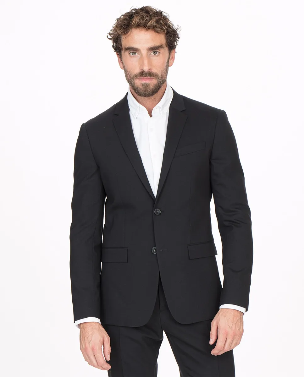 Черный тонкий однотонный мужской пиджак Calvin Klein, черный
Черный тонкий однотонный мужской пиджак Calvin Klein, черный