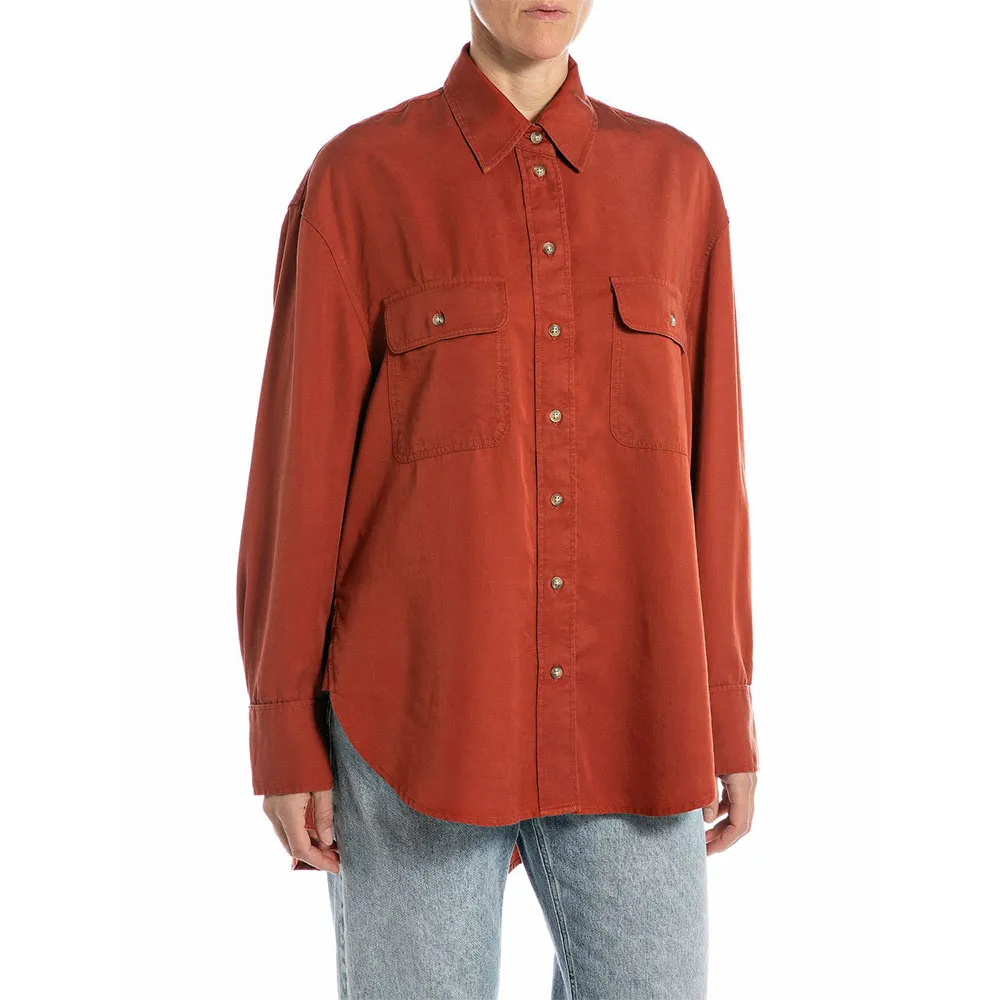 Рубашка с длинным рукавом Replay W2199.000.85372, оранжевый
Рубашка с длинным рукавом Replay W2199.000.85372, оранжевый