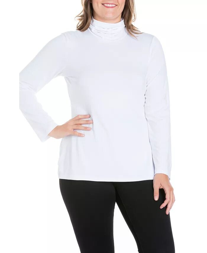Женская классическая водолазка больших размеров 24seven Comfort Apparel, белый
Женская классическая водолазка больших размеров 24seven Comfort Apparel, белый