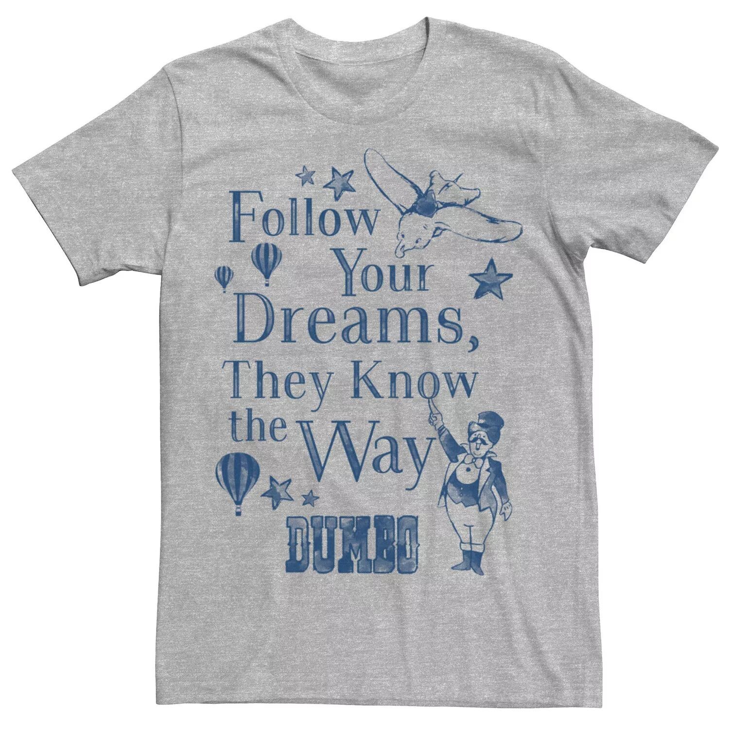 Мужская винтажная футболка с плакатом Dumbo Follow Your Dreams Disney
Мужская винтажная футболка с плакатом Dumbo Follow Your Dreams Disney