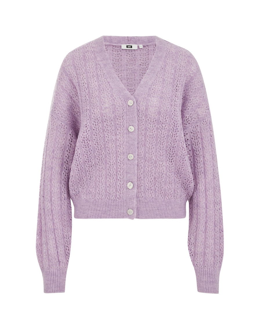 Вязаный кардиган WE Fashion, фиолетовый
Вязаный кардиган WE Fashion, фиолетовый