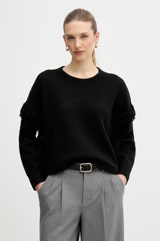 Свитер из шерстяной смеси United Colors of Benetton, черный
Свитер из шерстяной смеси United Colors of Benetton, черный