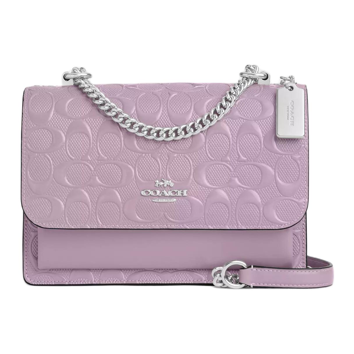 COACH Klare Pearlescent Patent Leather с гладкой кожаной сумкой через плечо, маленькая женская сумка кроссбоди Purple
COACH Klare Pearlescent Patent Leather с гладкой кожаной сумкой через плечо, маленькая женская сумка кроссбоди Purple