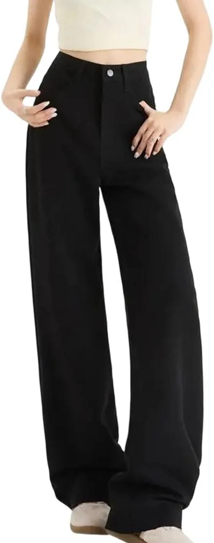 Женские джинсы с высокой талией, свободные широкие
Женские джинсы с высокой талией, свободные широкие