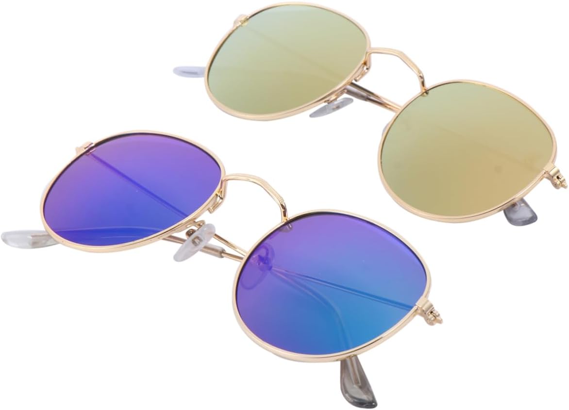 2 солнцезащитных очка в ретро-оправе с защитной пленкой для пляжного отдыха. Легкие и стильные очки для активного отдыха и развлечений на природе COSMEVIVI, Assorted color Retro Sunglasses - Size: About 13 x 4
2 солнцезащитных очка в ретро-оправе с защитной пленкой для пляжного отдыха. Легкие и стильные очки для активного отдыха и развлечений на природе COSMEVIVI, Assorted color Retro Sunglasses - Size: About 13 x 4