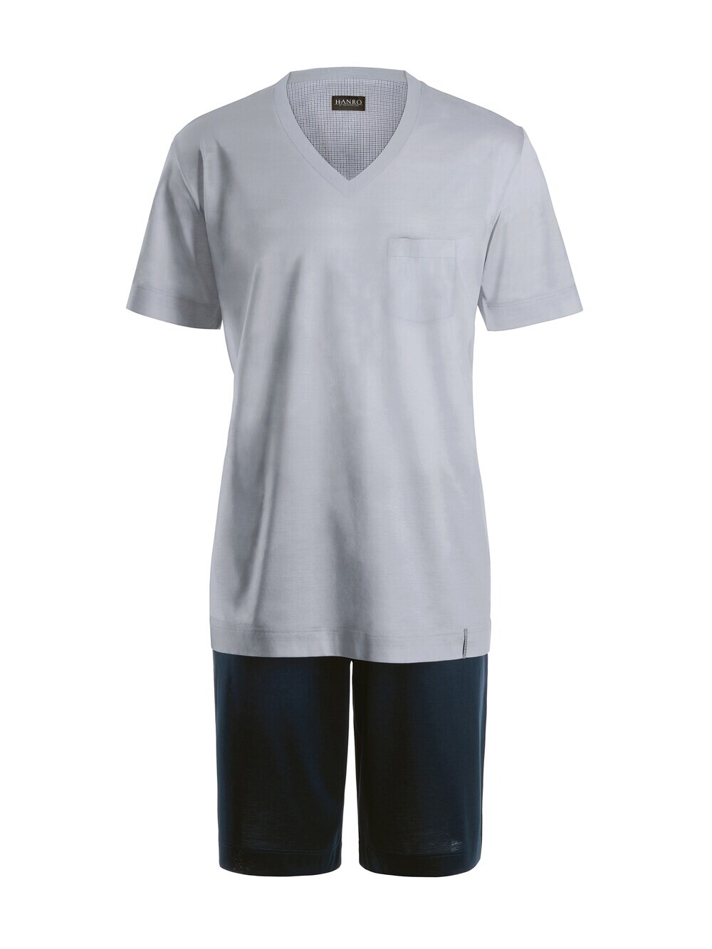 Короткая пижама Hanro Day & Night, королевский синий/светло-серый
Короткая пижама Hanro Day & Night, королевский синий/светло-серый