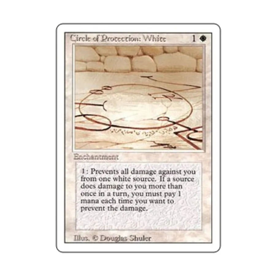 CCG Круг защиты: Белый (С), MTG - 3rd Edition (Revised)
CCG Круг защиты: Белый (С), MTG - 3rd Edition (Revised)