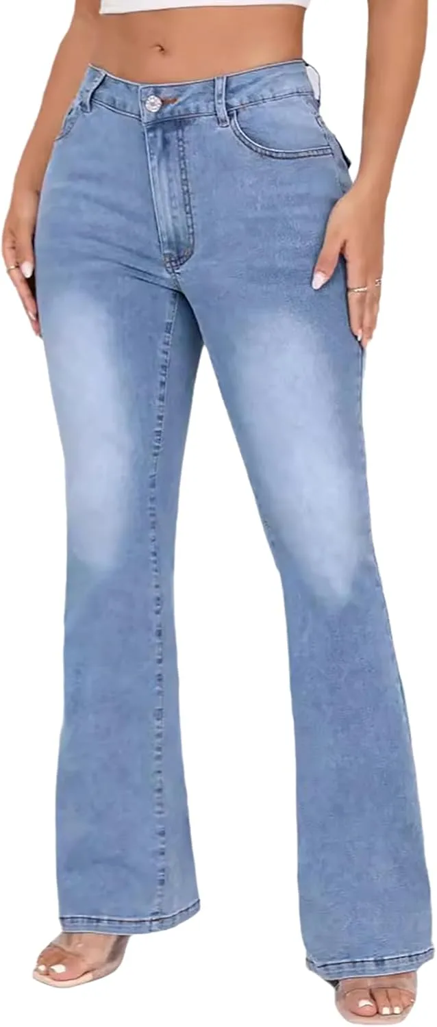 Женские джинсы с высокой талией и расклешенным силуэтом, прямые, с эффектом потертости TACSTRUN
Женские джинсы с высокой талией и расклешенным силуэтом, прямые, с эффектом потертости TACSTRUN