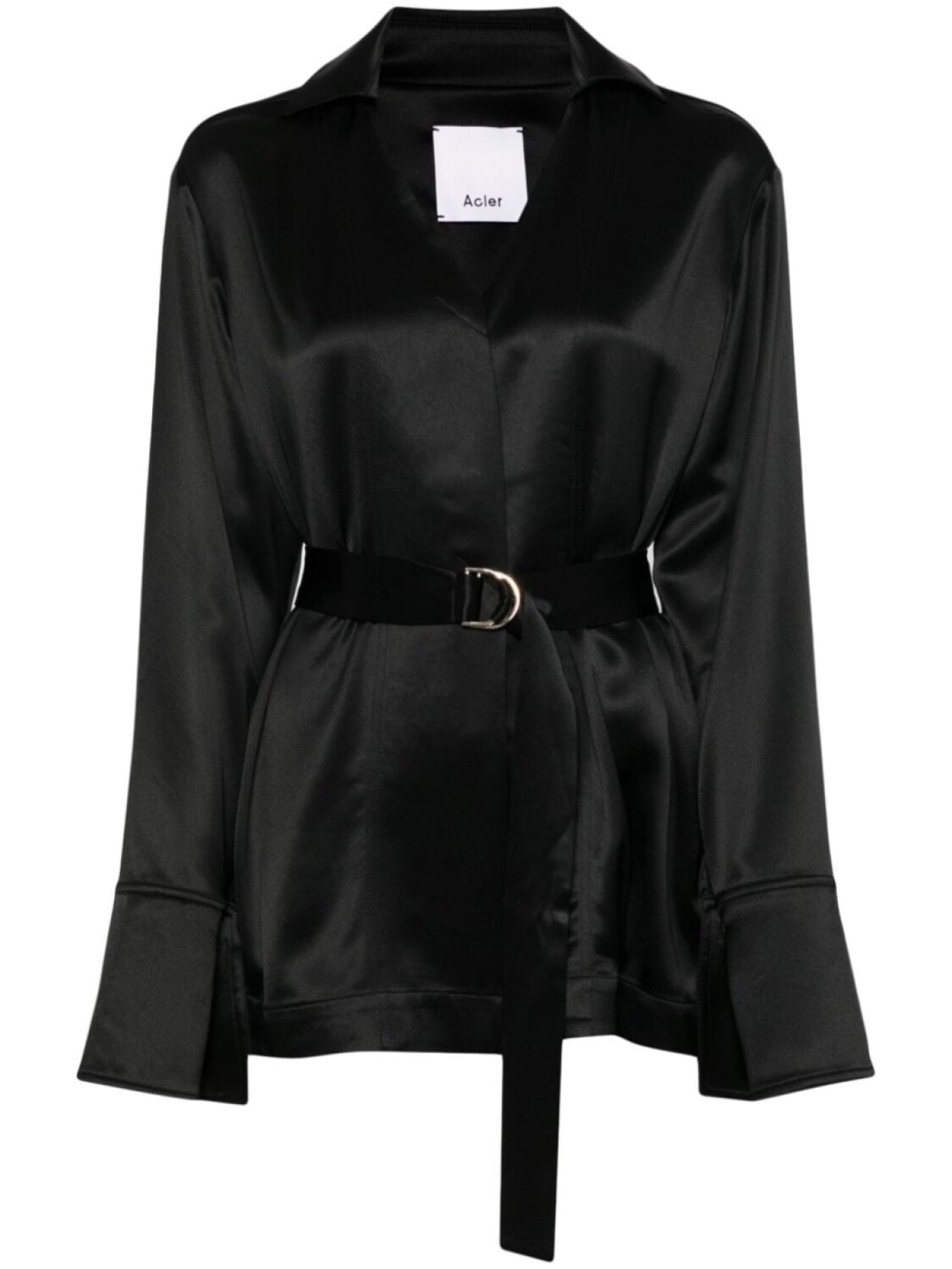 Acler рубашка с v-образным вырезом и атласной отделкой, черный
Acler рубашка с v-образным вырезом и атласной отделкой, черный