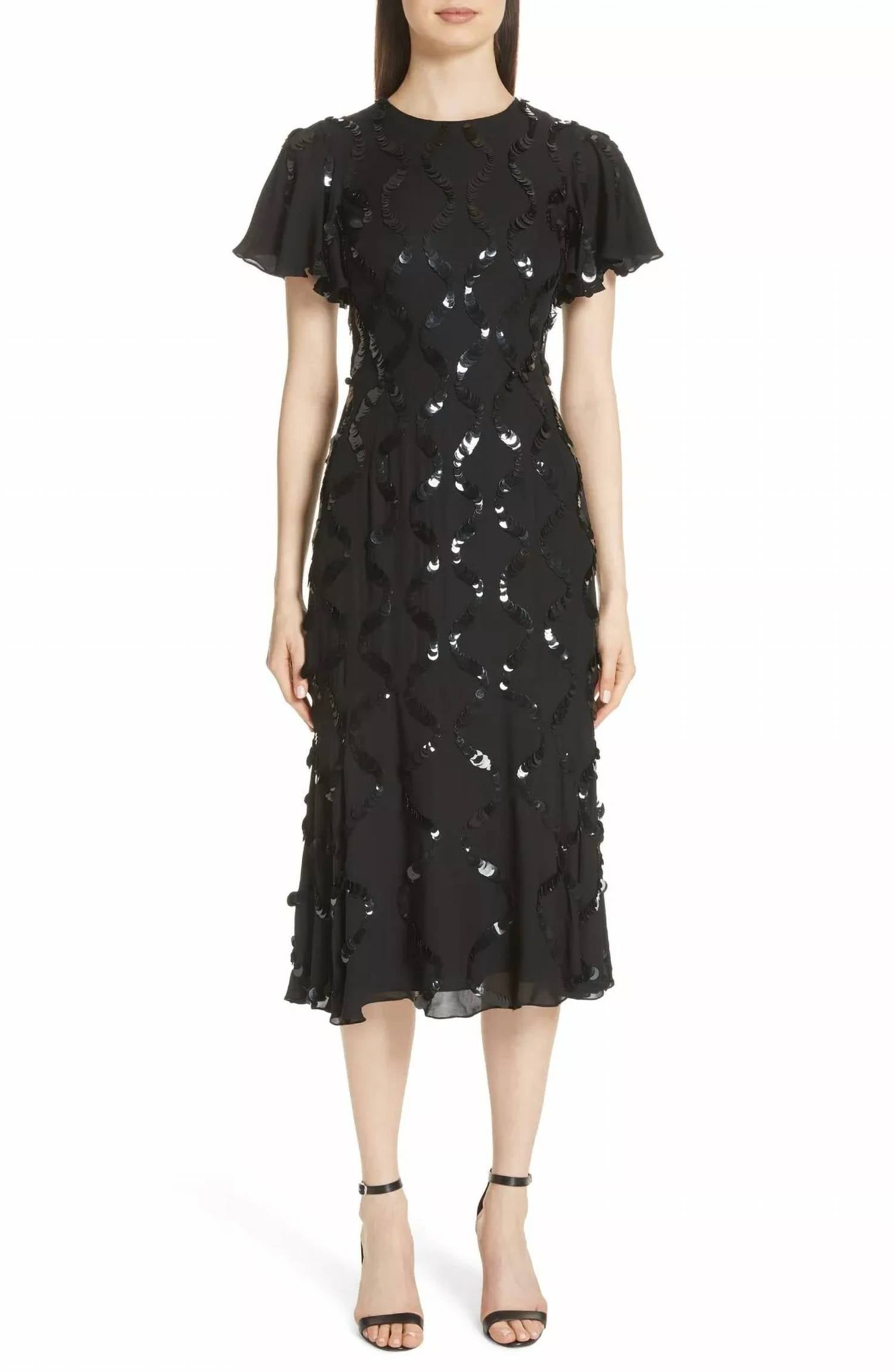 Платье-клеш Sophia Sequin Silk A Line в черном цвете SACHIN & BABI 
Платье-клеш Sophia Sequin Silk A Line в черном цвете SACHIN & BABI