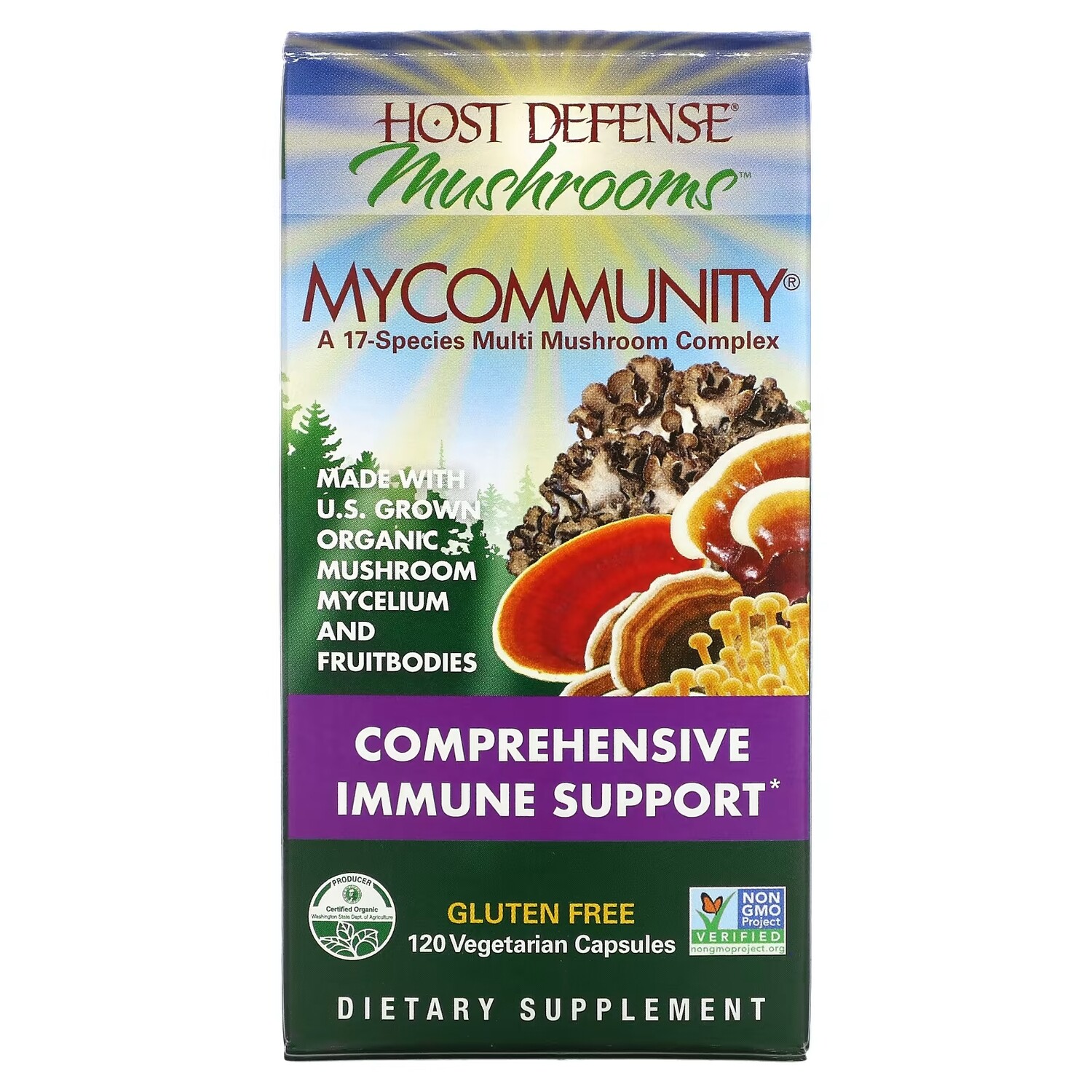 Комплекс из 17 Видов Грибов Fungi Perfecti MyCommunity, 120 вегетарианских капсул
Комплекс из 17 Видов Грибов Fungi Perfecti MyCommunity, 120 вегетарианских капсул