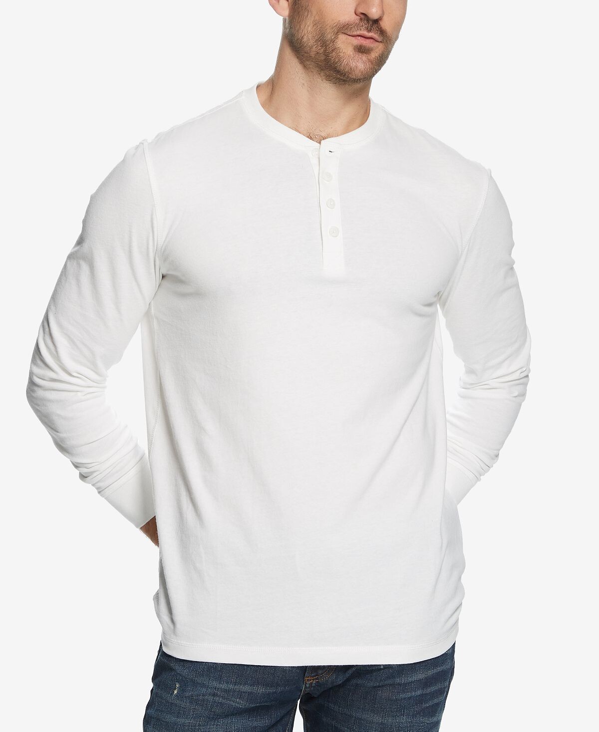 Мужская футболка henley из матового джерси с длинным рукавом Weatherproof Vintage, белый
Мужская футболка henley из матового джерси с длинным рукавом Weatherproof Vintage, белый