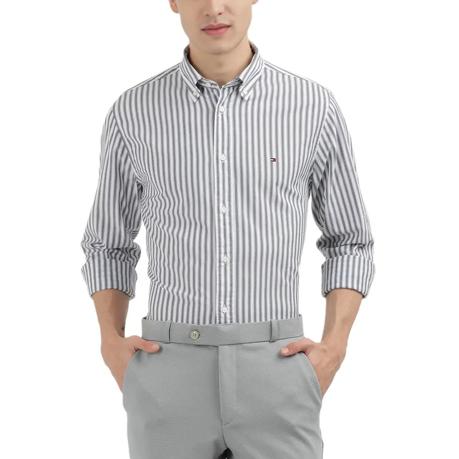 Серая мужская рубашка Tommy Hilfiger, серый
Серая мужская рубашка Tommy Hilfiger, серый