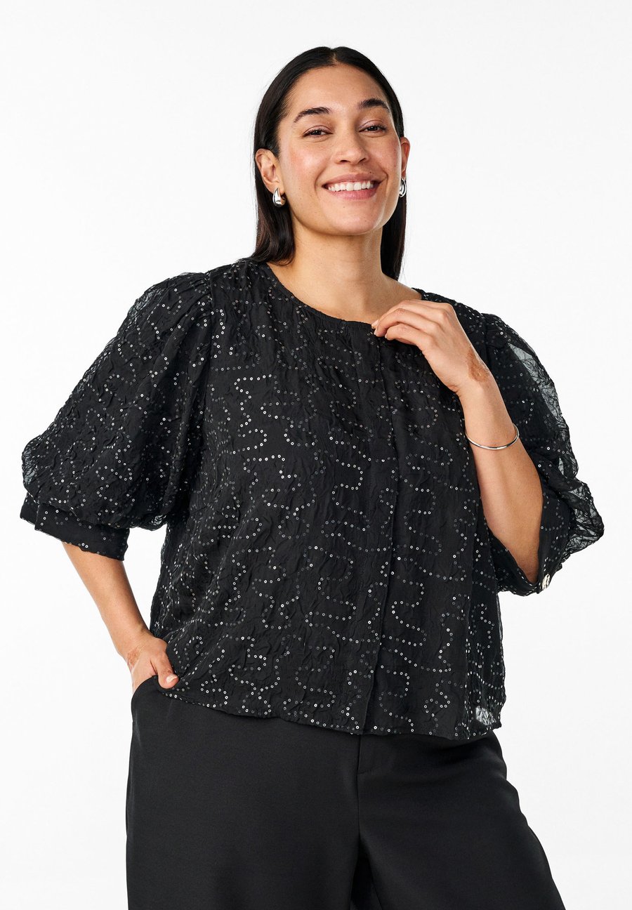 Блуза Zizzi PART MIT PAILLETTEN, Black
Блуза Zizzi PART MIT PAILLETTEN, Black