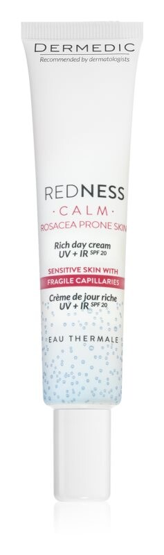 Крем от покраснений и расширенных капилляров SPF 20 Dermedic Redness Calm
Крем от покраснений и расширенных капилляров SPF 20 Dermedic Redness Calm