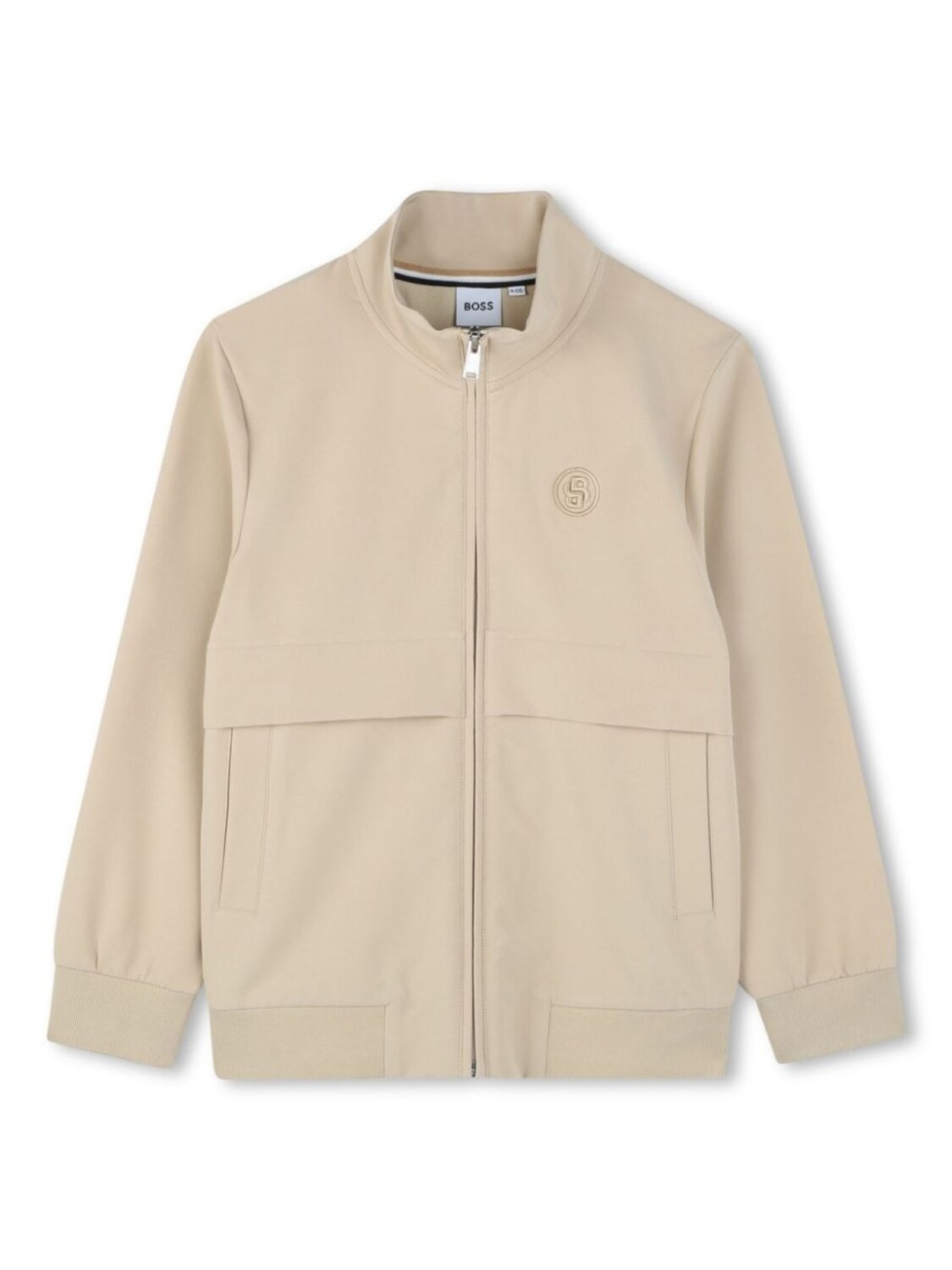 Толстовка на молнии с вышитым логотипом BOSS Kidswear, нейтральный цвет
Толстовка на молнии с вышитым логотипом BOSS Kidswear, нейтральный цвет