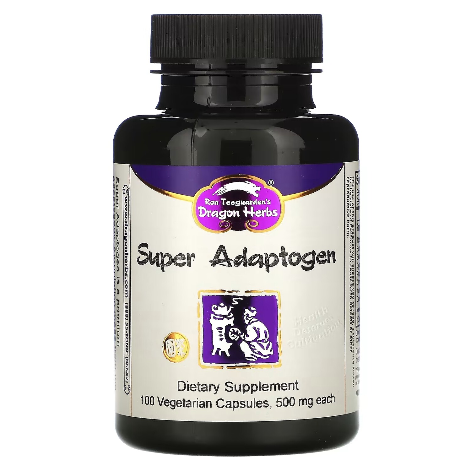 Dragon Herbs Super Adaptogen 500 mg, 100 растительных капсул
Dragon Herbs Super Adaptogen 500 mg, 100 растительных капсул
