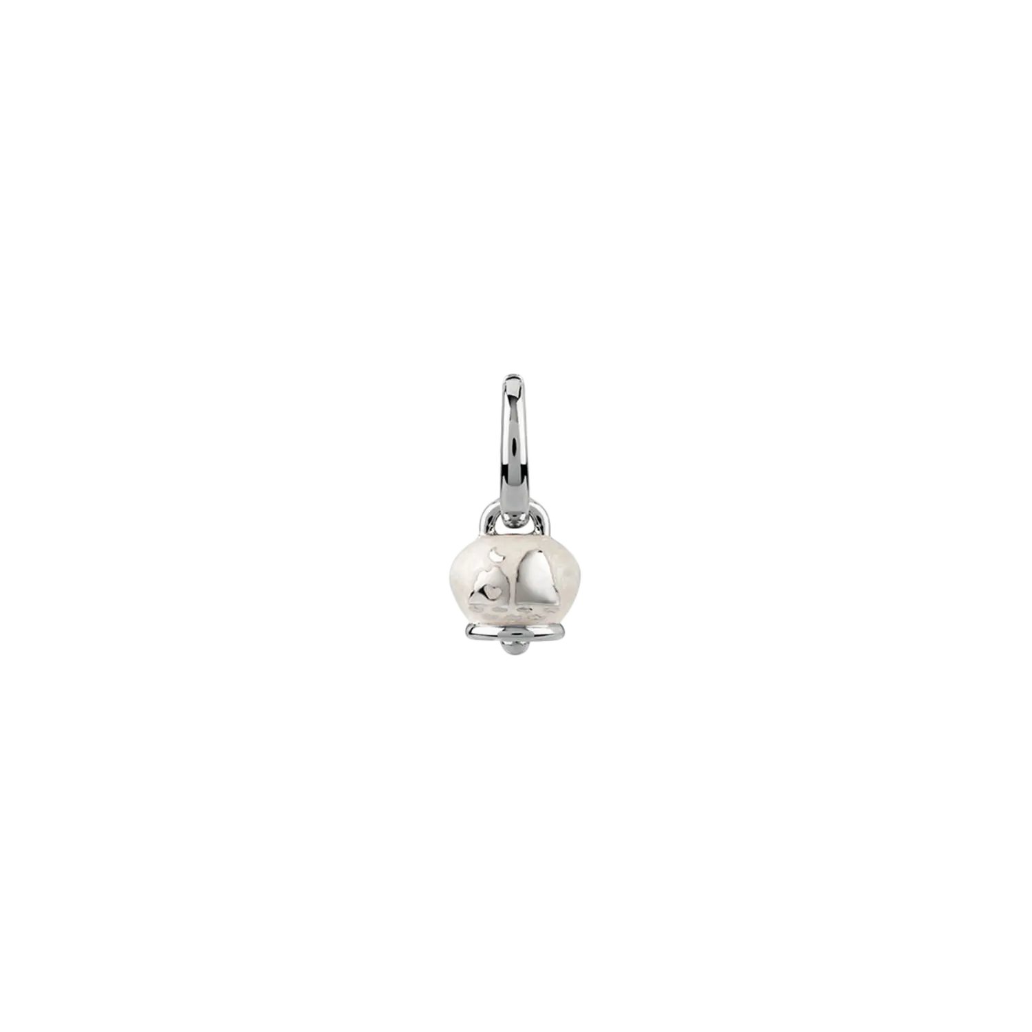 Серьга-Колокольчик et voila' из серебра и жемчужно-белой эмали со стопками Chantecler
Серьга-Колокольчик et voila' из серебра и жемчужно-белой эмали со стопками Chantecler