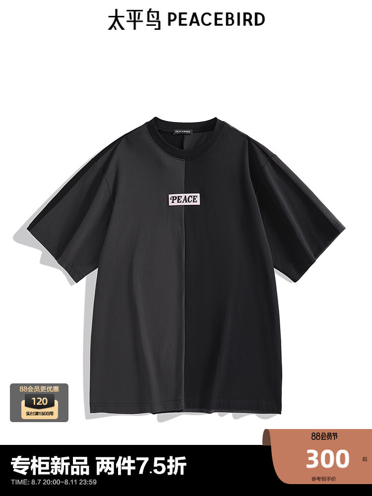 Мужская футболка Peacebird с принтом, черный
Мужская футболка Peacebird с принтом, черный