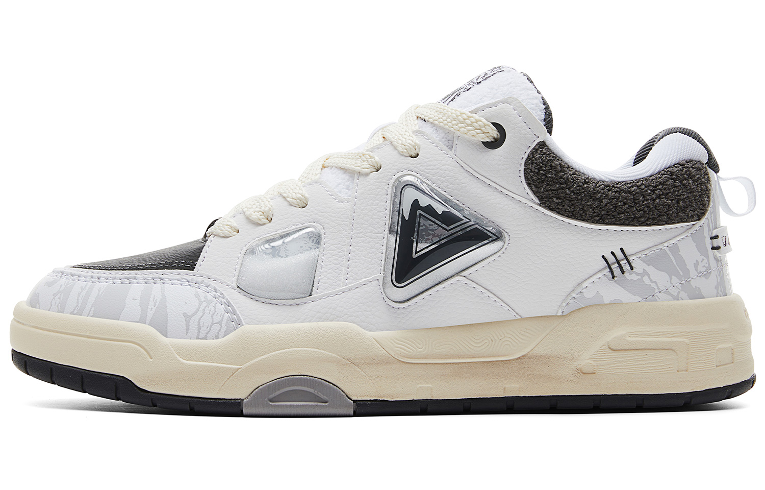 PEAK Кроссовки для скейтбординга мужские, низкие, полностью белые, темно-серые
PEAK Кроссовки для скейтбординга мужские, низкие, полностью белые, темно-серые