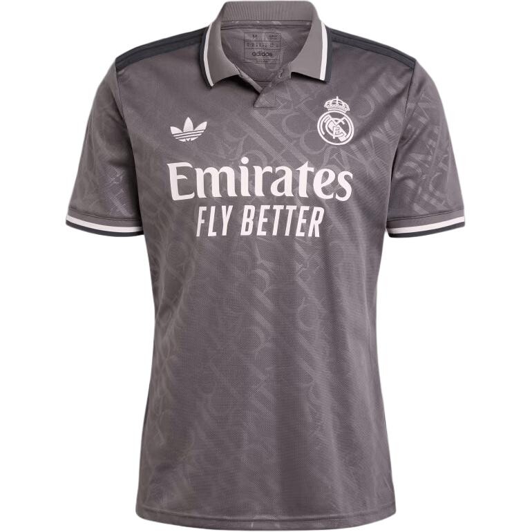 Третья майка Real Madrid 24/25 Adidas Originals, цвет Charcoal
Третья майка Real Madrid 24/25 Adidas Originals, цвет Charcoal