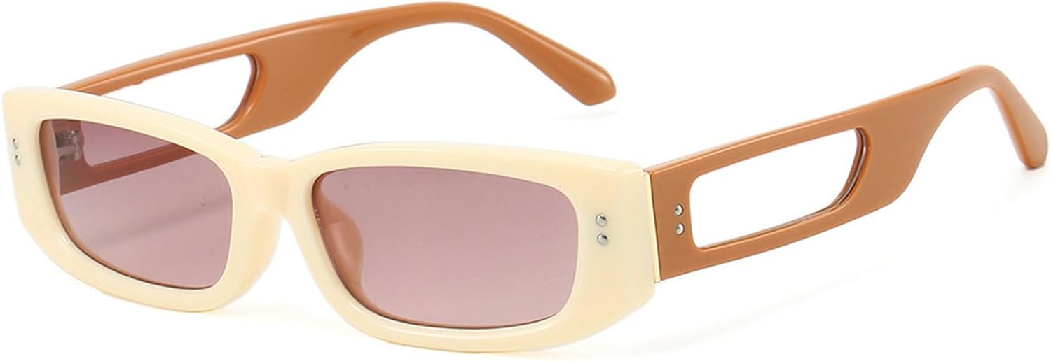 Солнцезащитные очки в стиле ретро прямоугольной формы для женщин и мужчин. Модные солнцезащитные очки в стиле 90-х, маленькие квадратные, дизайнерские винтажные модели 2025 года mincl, Beige Brown
Солнцезащитные очки в стиле ретро прямоугольной формы для женщин и мужчин. Модные солнцезащитные очки в стиле 90-х, маленькие квадратные, дизайнерские винтажные модели 2025 года mincl, Beige Brown