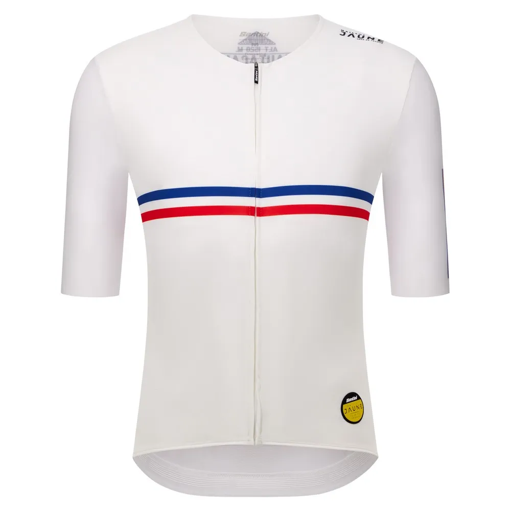 Джерси Santini Maillot Jaune Hautacam 2025 short sleeve, белый
Джерси Santini Maillot Jaune Hautacam 2025 short sleeve, белый