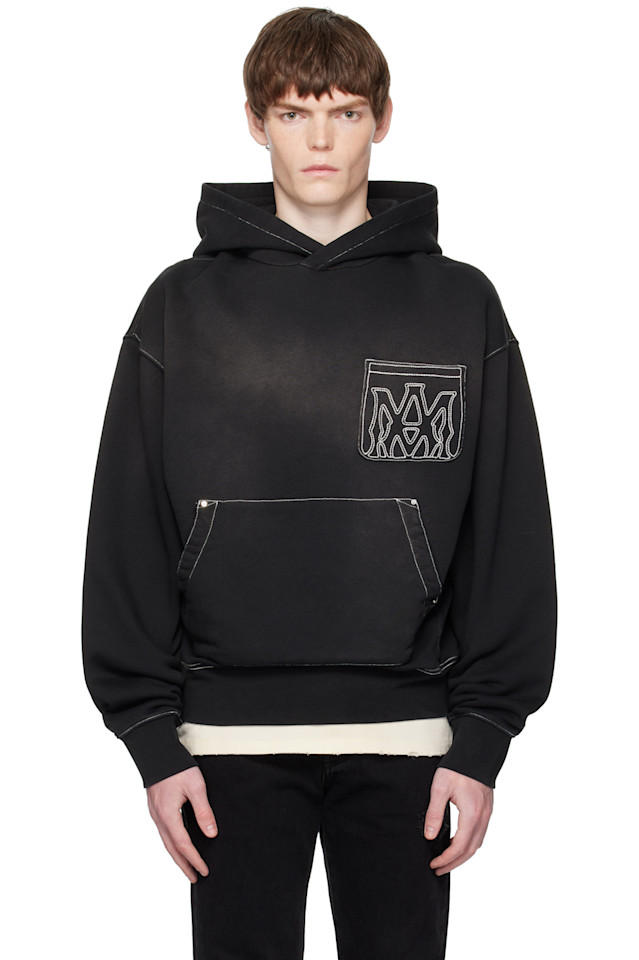 Ма оверсайз худи с контурным принтом Amiri, черный
Ма оверсайз худи с контурным принтом Amiri, черный