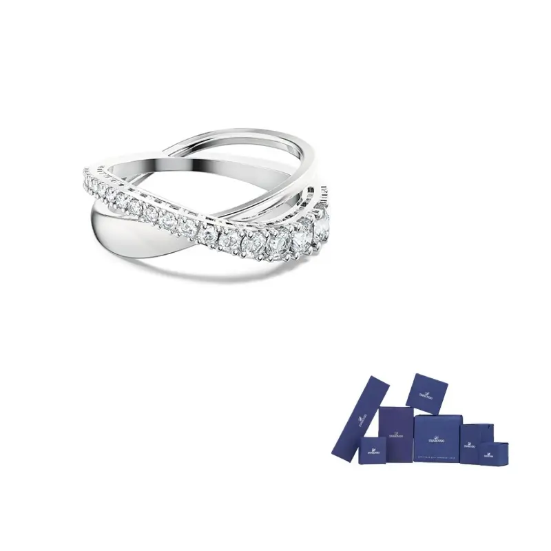 Кольцо Twist Swarovski, белый
Кольцо Twist Swarovski, белый