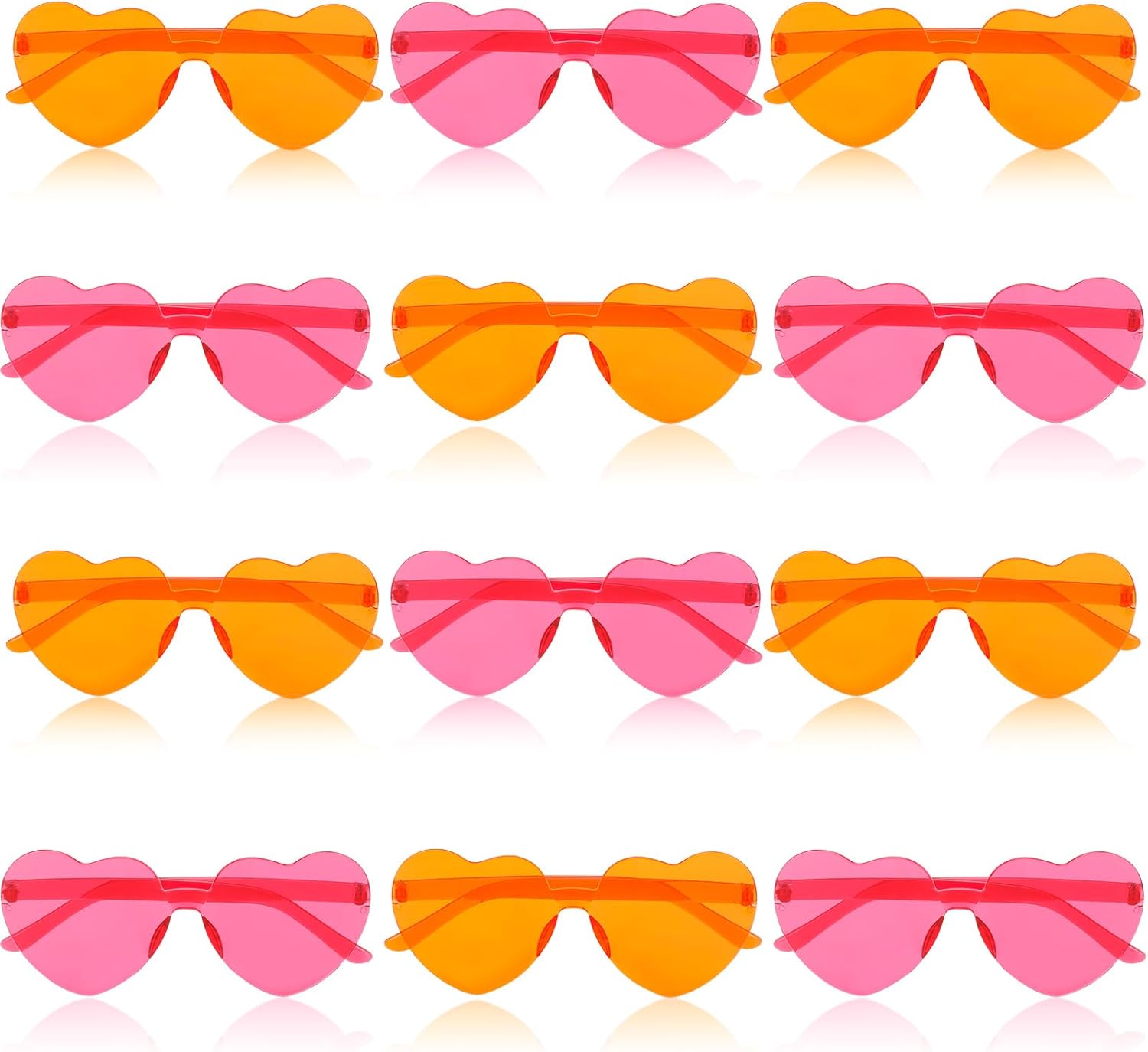 12 штук розово-оранжевых солнцезащитных очков для вечеринки, набор для девичника, пластиковые оранжево-розовые летние украшения для женщин SMAODSGN, Heart Pink & Orange
12 штук розово-оранжевых солнцезащитных очков для вечеринки, набор для девичника, пластиковые оранжево-розовые летние украшения для женщин SMAODSGN, Heart Pink & Orange