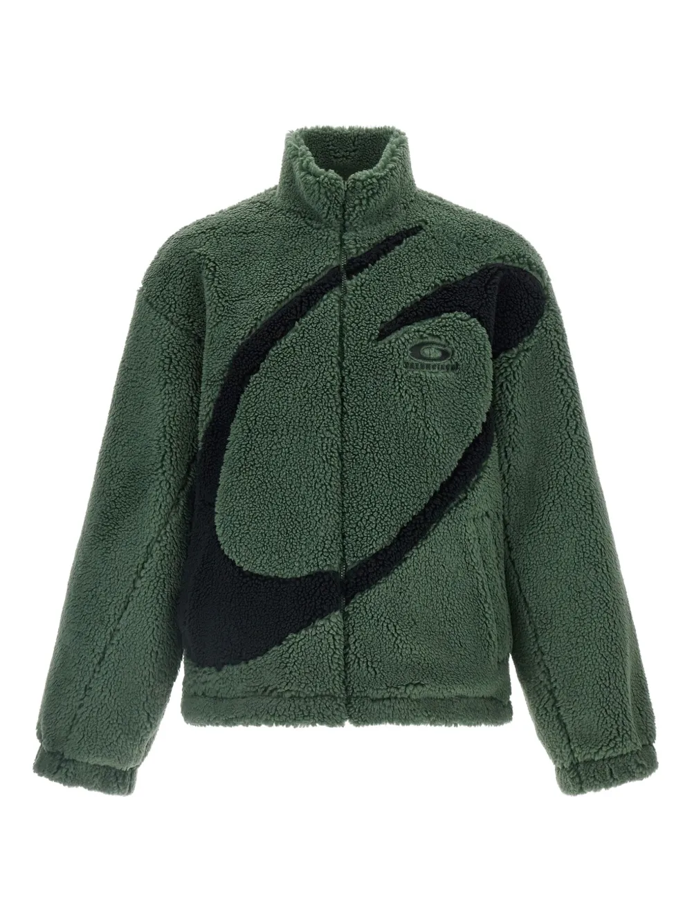 Куртка из шерпы с вышитым логотипом Balenciaga, зеленый
Куртка из шерпы с вышитым логотипом Balenciaga, зеленый