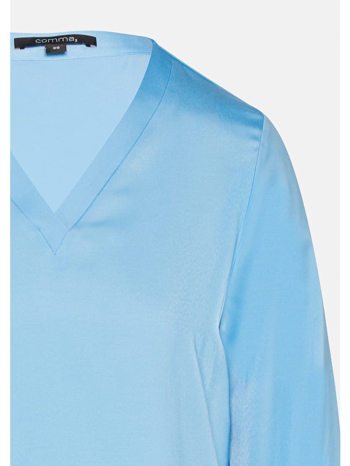 Блуза comma Bluse langarm, синий
Блуза comma Bluse langarm, синий