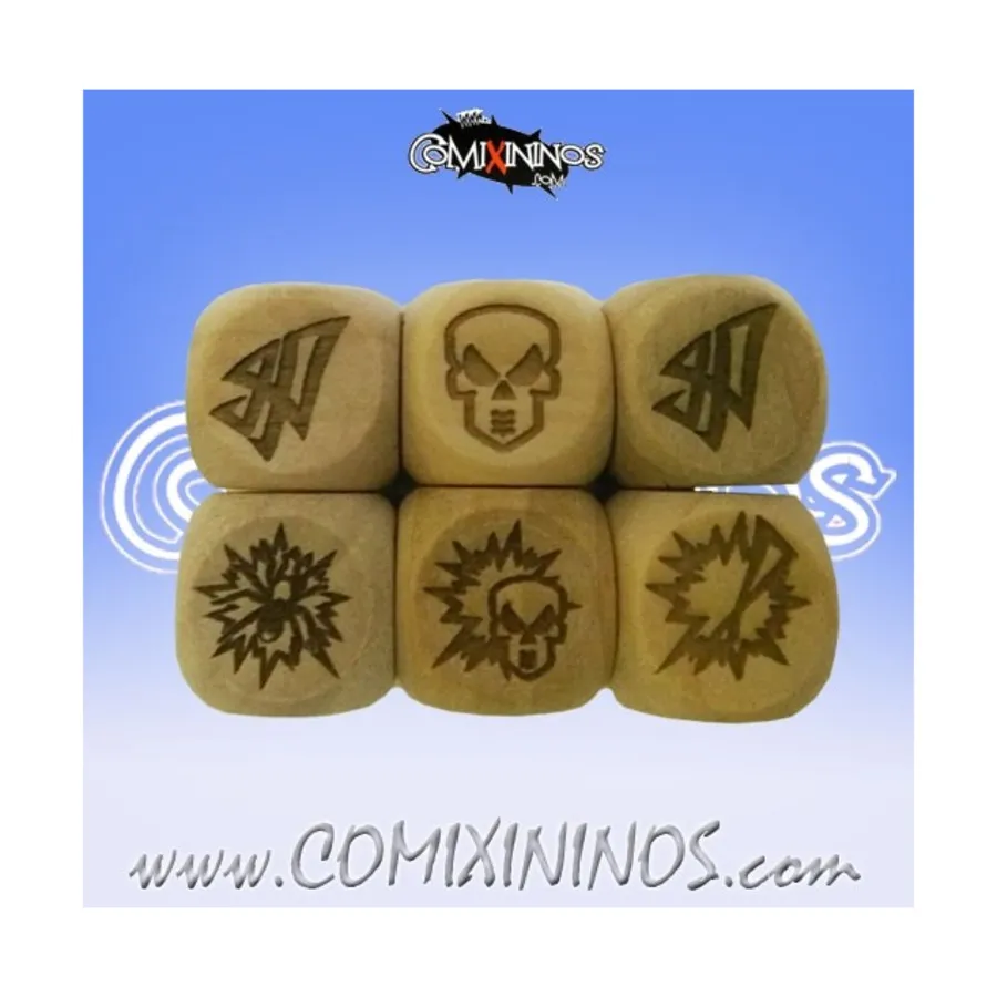 d6 Кубики лесного эльфа, 16 мм (3), Fantasy Football Miniatures - Wooden Dice (16mm)
d6 Кубики лесного эльфа, 16 мм (3), Fantasy Football Miniatures - Wooden Dice (16mm)