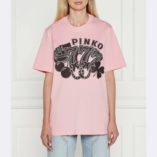 Футболка стандартного кроя Pinko, розовый
Футболка стандартного кроя Pinko, розовый